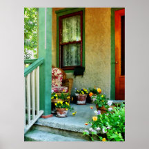 STARTING UNDER $20 - Porch With Padded Chair Posters