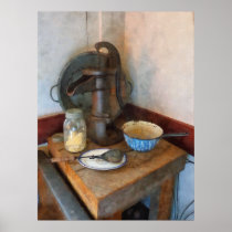 STARTING UNDER $20 - Water Pump in Kitchen Print