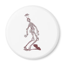Startled Skinny Man Magnet