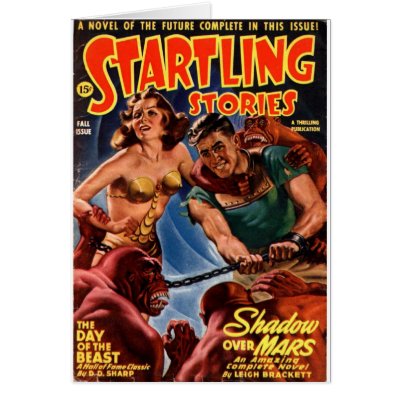 Startling Stories Fall Issue Card by babydollboutique