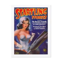 Startling Stories March - Vintage SciFi Comic postcards