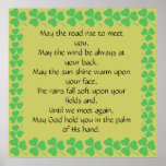 starts at $11.20-May the road rise to meet you Poster
