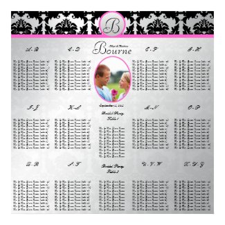 Starts at $12.80 Wedding Photo Seating Chart print