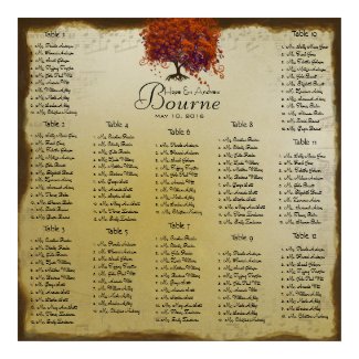 Starts at $13.20 Seating Chart 12 Tables print