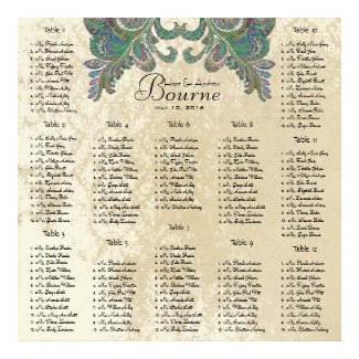 Starts at $13.20 Seating Chart 12 Tables print