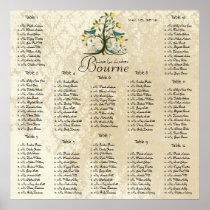 Starts at $13.20 Seating Chart 12 Tables Print