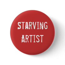 Starving Artist Art Gear Pinback Button