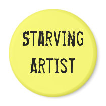 Starving Artist Art Gear Fridge Magnets