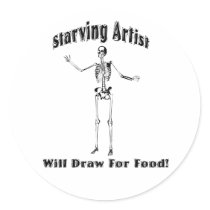 Starving Artist Sticker