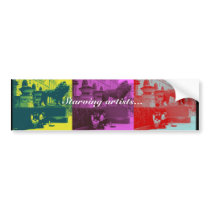 Starving Artists Bumper Sticker bumper stickers