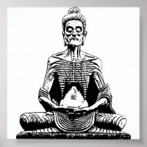 Starving Buddha Giant Poster