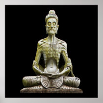 Starving Buddha Poster color posters