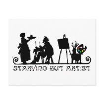 Starving But Artist postcards