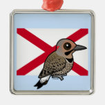 State Birdorable of Alabama: Northern Flicker Metal Ornament