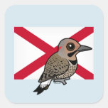 State Birdorable of Alabama: Northern Flicker Square Sticker