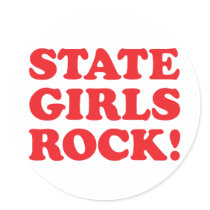 State Girls - Red stickers