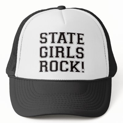 State Girls Rock - Black Mesh Hats by visualnewbie