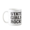 State Girls Rock - Black mugs