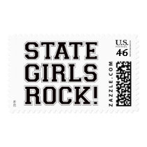 State Girls Rock - Black postage