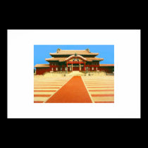 State Hall, Shurijo Castle, Okinawa posters