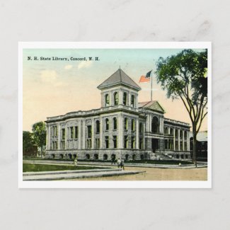 State Library, Concord, New Hampshire Vintage Postcards