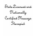 State Licensed and Nationally Certified Massage... t-shirts