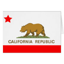 State of California Flag Card