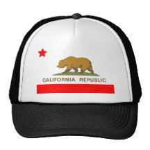 State of California Flag Trucker Hat