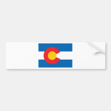 State of Colorado flag Bumper Stickers