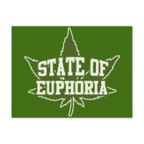 State of Euphoria Marijuana State postcards