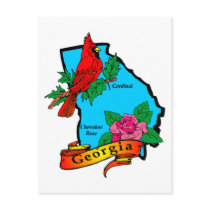 State of Georgia Gifts and Tees for Kids, Adults postcards