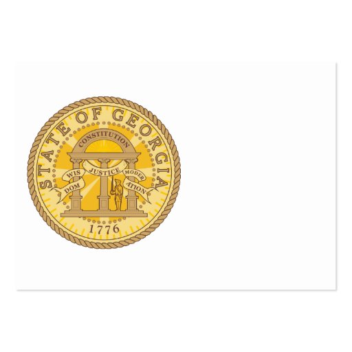 State of Georgia seal Business Cards (front side)
