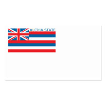 State of Hawaii flag Business Card Templates