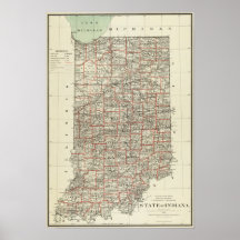 State of Indiana Posters