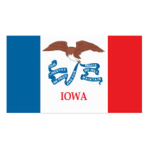 State of Iowa flag Business Cards