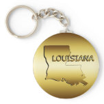 STATE OF LOUISIANA GOLD MEDALLION KEY CHAIN