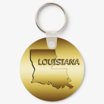 STATE OF LOUISIANA GOLD MEDALLION keychains by dgpaulart STATE OF LOUISIANA GOLD MEDALLION keychains