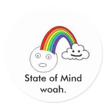 State of Mind Rainbow Sticker by peterofantioch State of Mind Rainbow Sticker