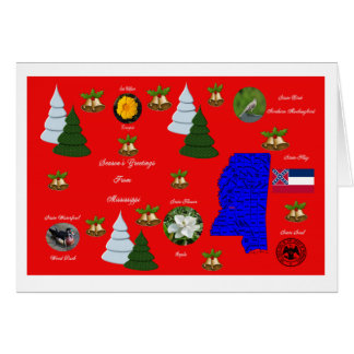 mississippi christmas greeting state card cards