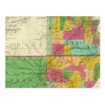 State of Missouri and Territory of Arkansas Postcard