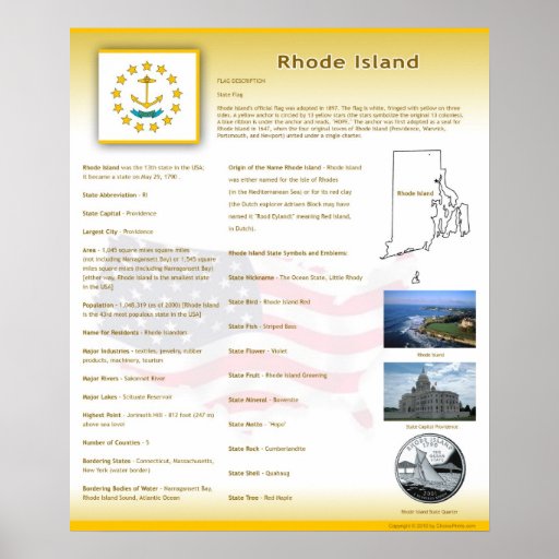 State of Rhode Island,RI Posters