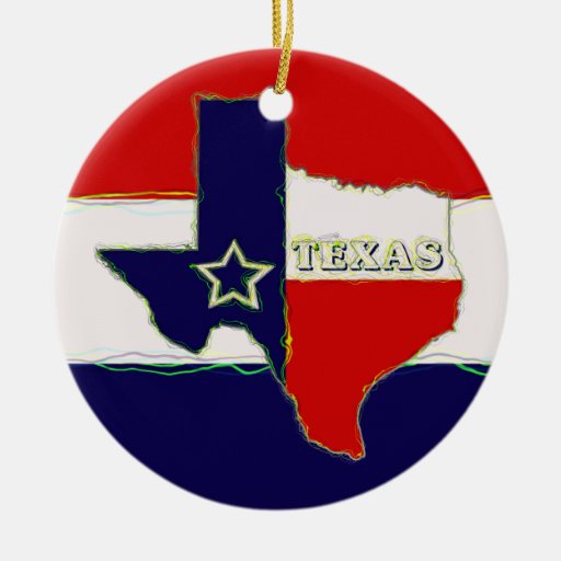 STATE OF TEXAS CHRISTMAS TREE ORNAMENT | Zazzle