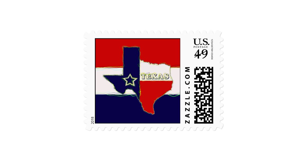 STATE OF TEXAS POSTAGE STAMP Zazzle