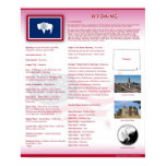 state, wyoming, facts, flags, capital, quarters,