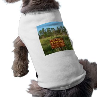 State park boundary sign Savannas background petshirt