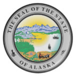 State Seal of Alaska Plate