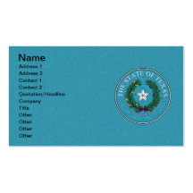 STATE SEAL OF TEXAS BUSINESS CARD