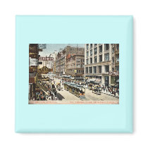 State St Chicago IL Vintage 1905 Fridge Magnet