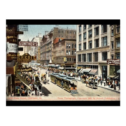 State St Chicago IL Vintage 1905 Postcard