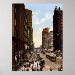 State Street north from Madison Street Chicago Print
